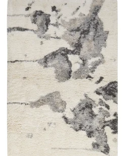 Matot<Beliani Matto Valkoinen/Harmaa 160 X 230 Cm Sevan