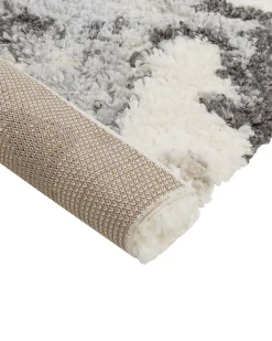 Matot<Beliani Matto Valkoinen/Harmaa 160 X 230 Cm Sevan