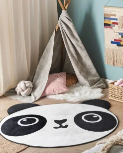 Hot Beliani Matto Valkoinen/Musta 120 Cm Panda