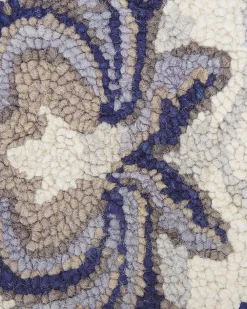 Best Beliani Matto Villa Beige/Sininen 160 X 230 Cm Kumru