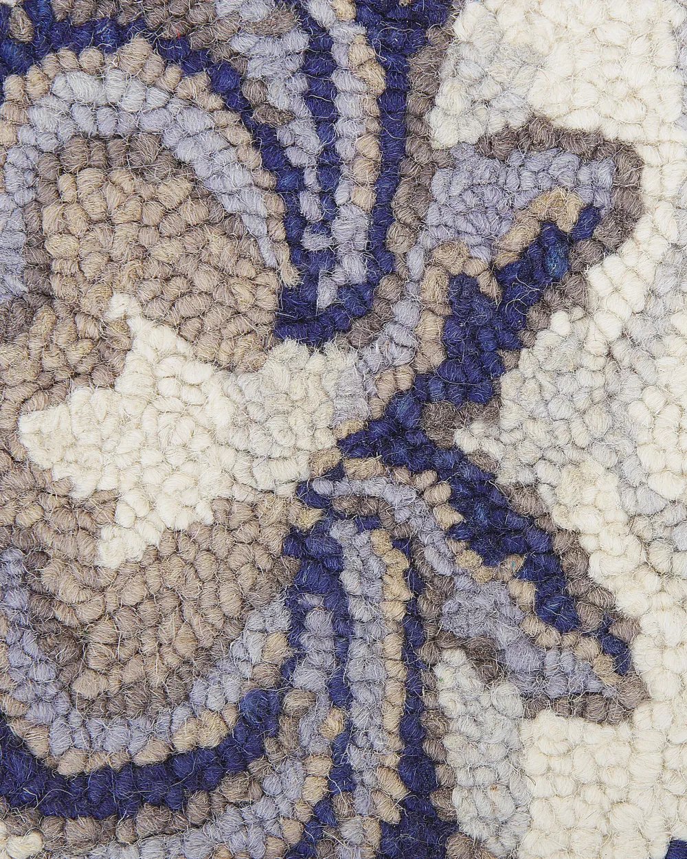 Best Beliani Matto Villa Beige/Sininen 160 X 230 Cm Kumru