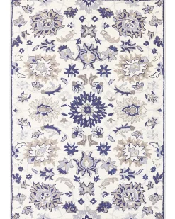 Best Beliani Matto Villa Beige/Sininen 160 X 230 Cm Kumru