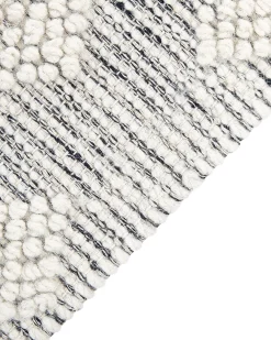 Matot<Beliani Matto Villa Harmaa/Valkoinen 160 X 230 Cm Savur