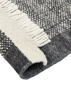 Matot<Beliani Matto Villa Musta/Luonnonvalkoinen 160 X 230 Cm Atlanti