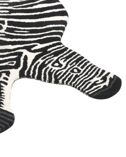 Matot<Beliani Matto Villa Musta/Valkoinen 100 X 160 Cm Marty