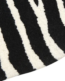 Matot<Beliani Matto Villa Musta/Valkoinen 100 X 160 Cm Marty