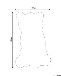 Matot<Beliani Matto Villa Musta/Valkoinen 100 X 160 Cm Jingjing