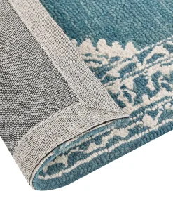 Matot<Beliani Matto Villa Sininen/Valkoinen 160 X 230 Cm Gevas