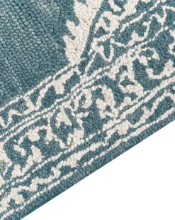 Matot<Beliani Matto Villa Sininen/Valkoinen 160 X 230 Cm Gevas