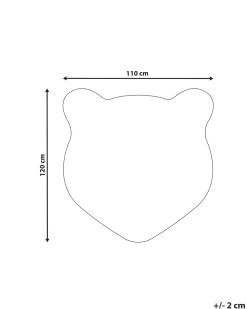 Lastenhuone<Beliani Matto Villa Vaaleanpunainen 120 X 110 Cm Parker