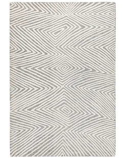 Matot<Beliani Matto Villa Valkoinen/Harmaa 140 X 200 Cm Goksun