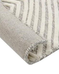 Matot<Beliani Matto Villa Valkoinen/Harmaa 140 X 200 Cm Goksun