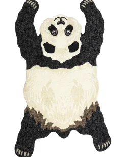 Clearance Beliani Matto Villa Valkoinen/Musta 100 X 160 Cm Jingking