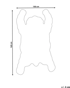 Clearance Beliani Matto Villa Valkoinen/Musta 100 X 160 Cm Jingking