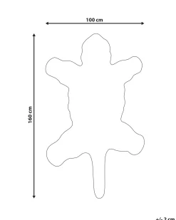 Matot<Beliani Matto Villa Valkoinen/Musta 100 X 160 Cm Shere