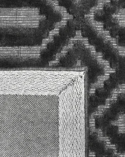 Matot<Beliani Matto Viskoosi Tummanharmaa 160 X 230 Cm Adatepe