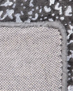 Cheap Beliani Matto Viskoosi Tummanharmaa/Hopea 160 X 230 Cm Esel