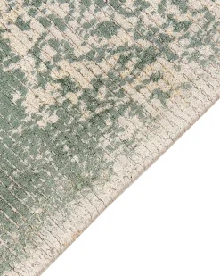 Matot<Beliani Matto Viskoosi Vihrea/Beige 160 X 230 Cm Akarsu