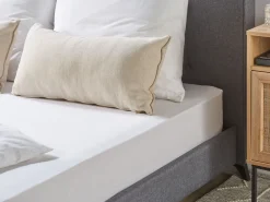 Cheap Beliani Muotoonommeltu Puuvillalakana 90 X 200 Cm Valkoinen Hofuf