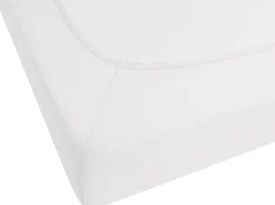 Cheap Beliani Muotoonommeltu Puuvillalakana 90 X 200 Cm Valkoinen Hofuf