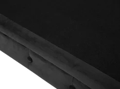 New Beliani Musta 3-Istuttava Samettisohva Chesterfield