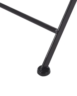 Ulkokalusteet<Beliani Musta Rautainen Puutarhatuoli 2 Kpl Cariati