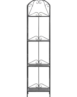 Cheap Beliani Musta Rautainen 4-Tasoinen Hylly Valdivia