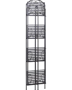 Cheap Beliani Musta Rautainen 4-Tasoinen Hylly Valdivia