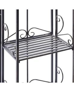 Cheap Beliani Musta Rautainen 4-Tasoinen Hylly Valdivia