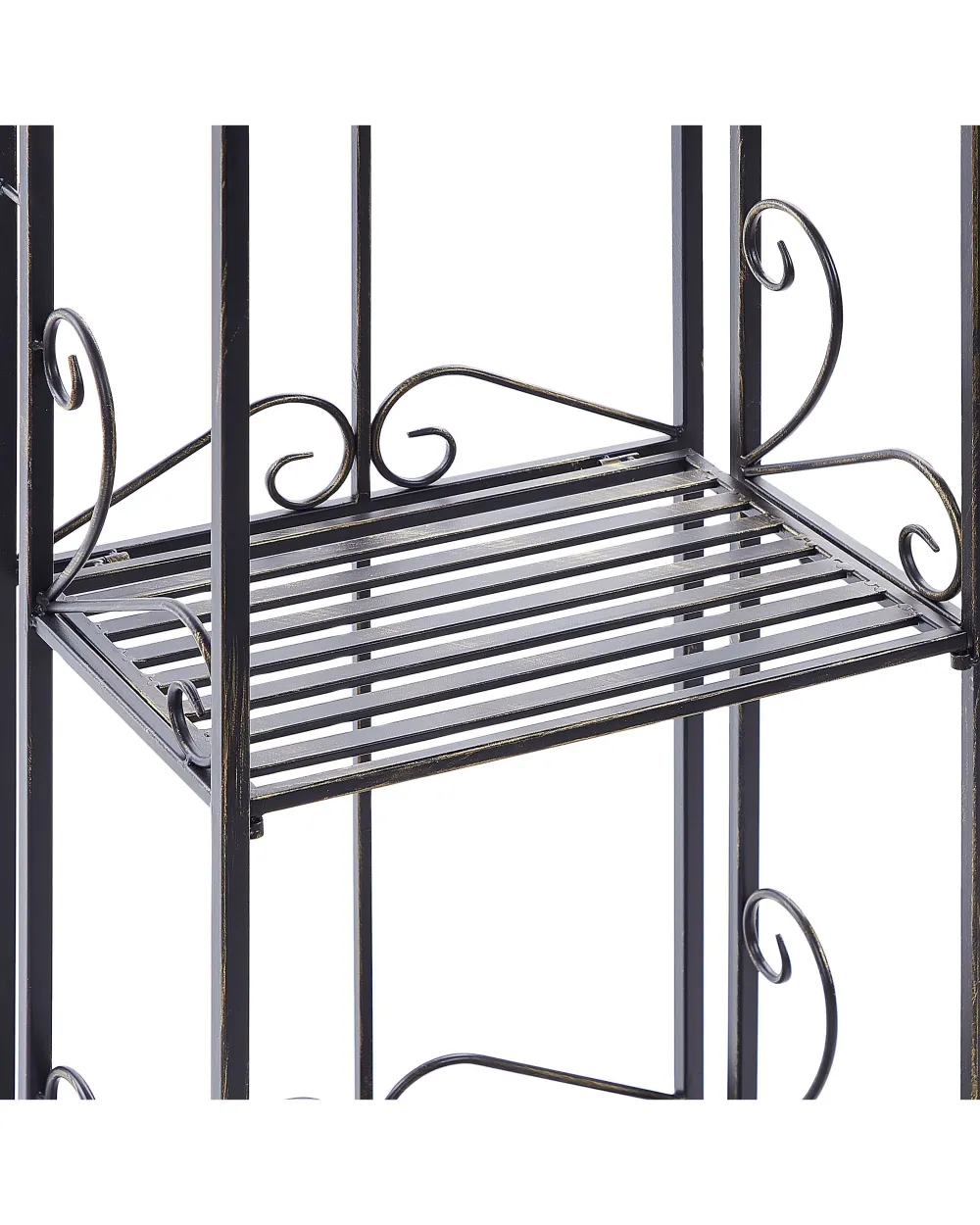 Cheap Beliani Musta Rautainen 4-Tasoinen Hylly Valdivia