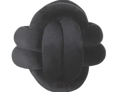 Discount Beliani Musta Samettinen Solmutyyny O 20 Cm Malni