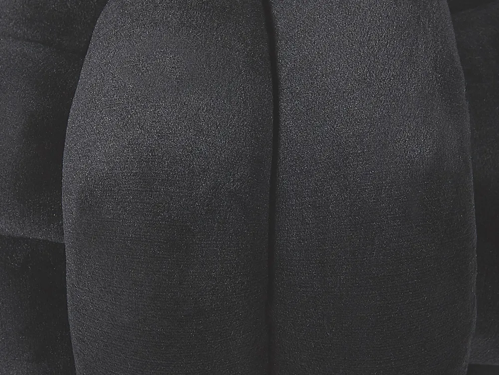 Discount Beliani Musta Samettinen Solmutyyny O 20 Cm Malni