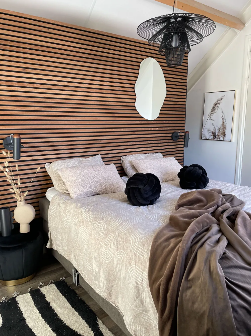 New Beliani Musta Samettinen Solmutyyny O 30 Cm Malni