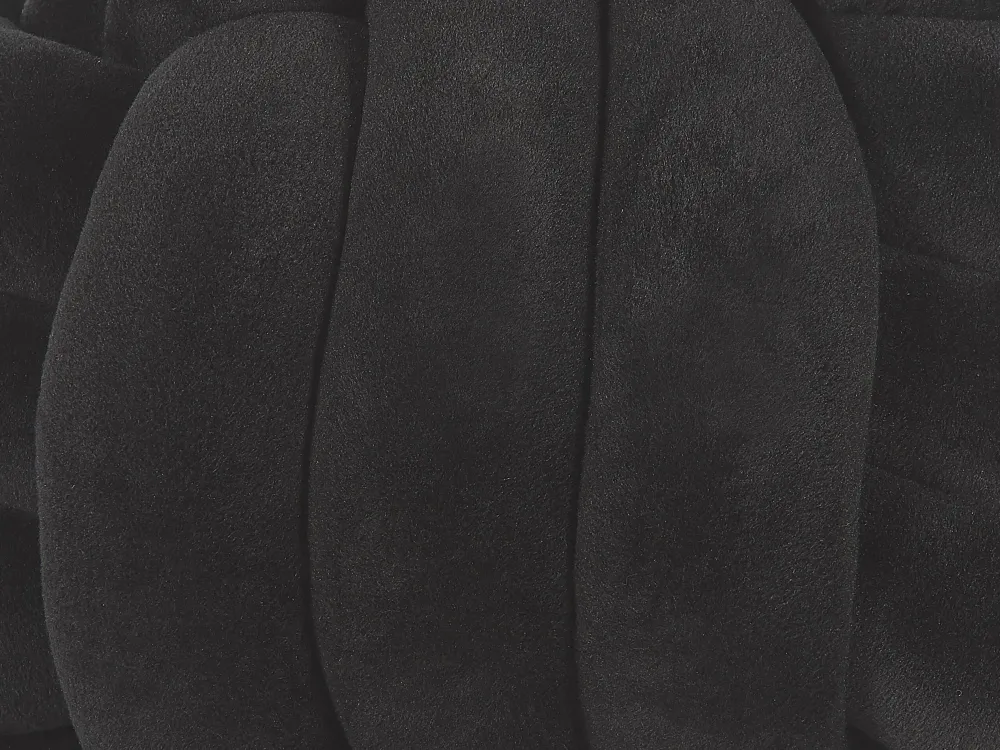 New Beliani Musta Samettinen Solmutyyny O 30 Cm Malni