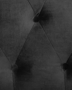 Nojatuolit<Beliani Musta Samettiverhoiltu Nojatuoli Chesterfield