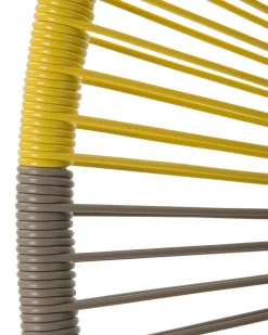 Ulkokalusteet<Beliani Narutuoli Polyrottinki Ruskeanharmaa/Keltainen 2 Kpl Acapulco