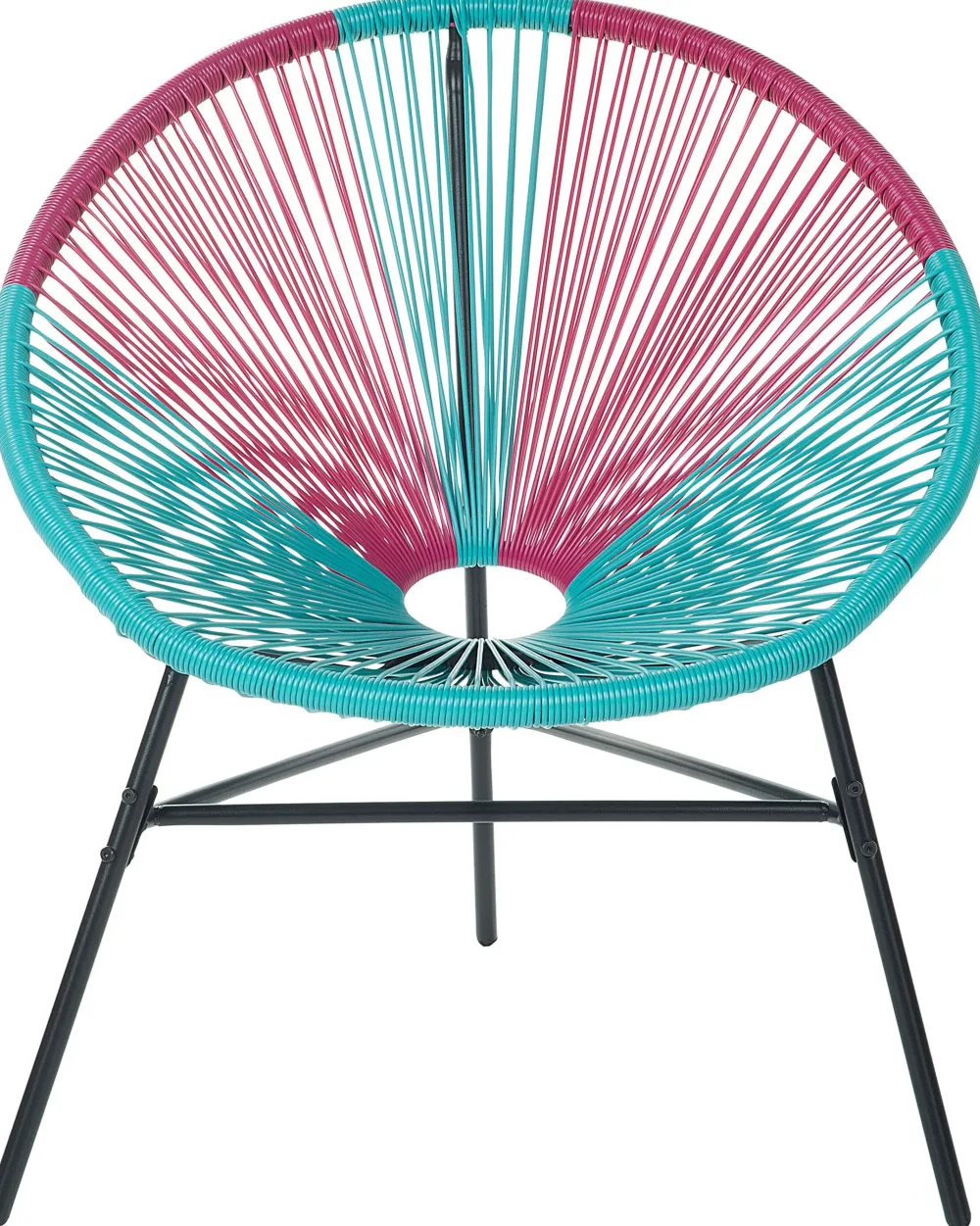 Ulkokalusteet<Beliani Narutuoli Polyrottinki Turkoosi/Pinkki 2 Kpl Acapulco