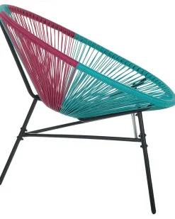 Ulkokalusteet<Beliani Narutuoli Polyrottinki Turkoosi/Pinkki 2 Kpl Acapulco