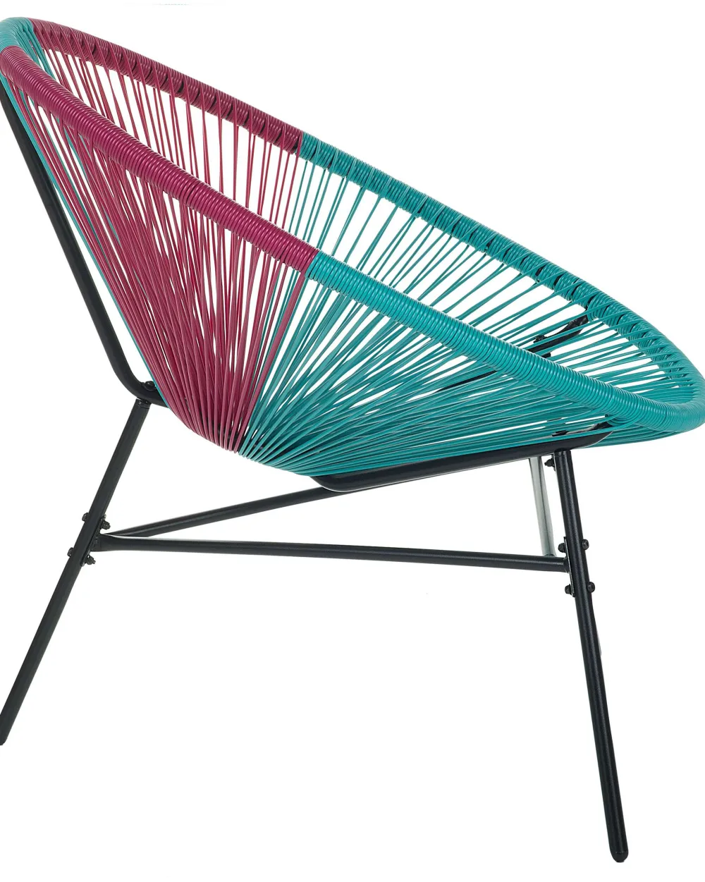 Ulkokalusteet<Beliani Narutuoli Polyrottinki Turkoosi/Pinkki 2 Kpl Acapulco