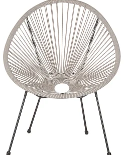 Fashion Beliani Narutuoli Polyrottinki Vaaleanharmaa 2 Kpl Acapulco Ii