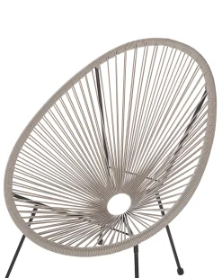 Fashion Beliani Narutuoli Polyrottinki Vaaleanharmaa 2 Kpl Acapulco Ii