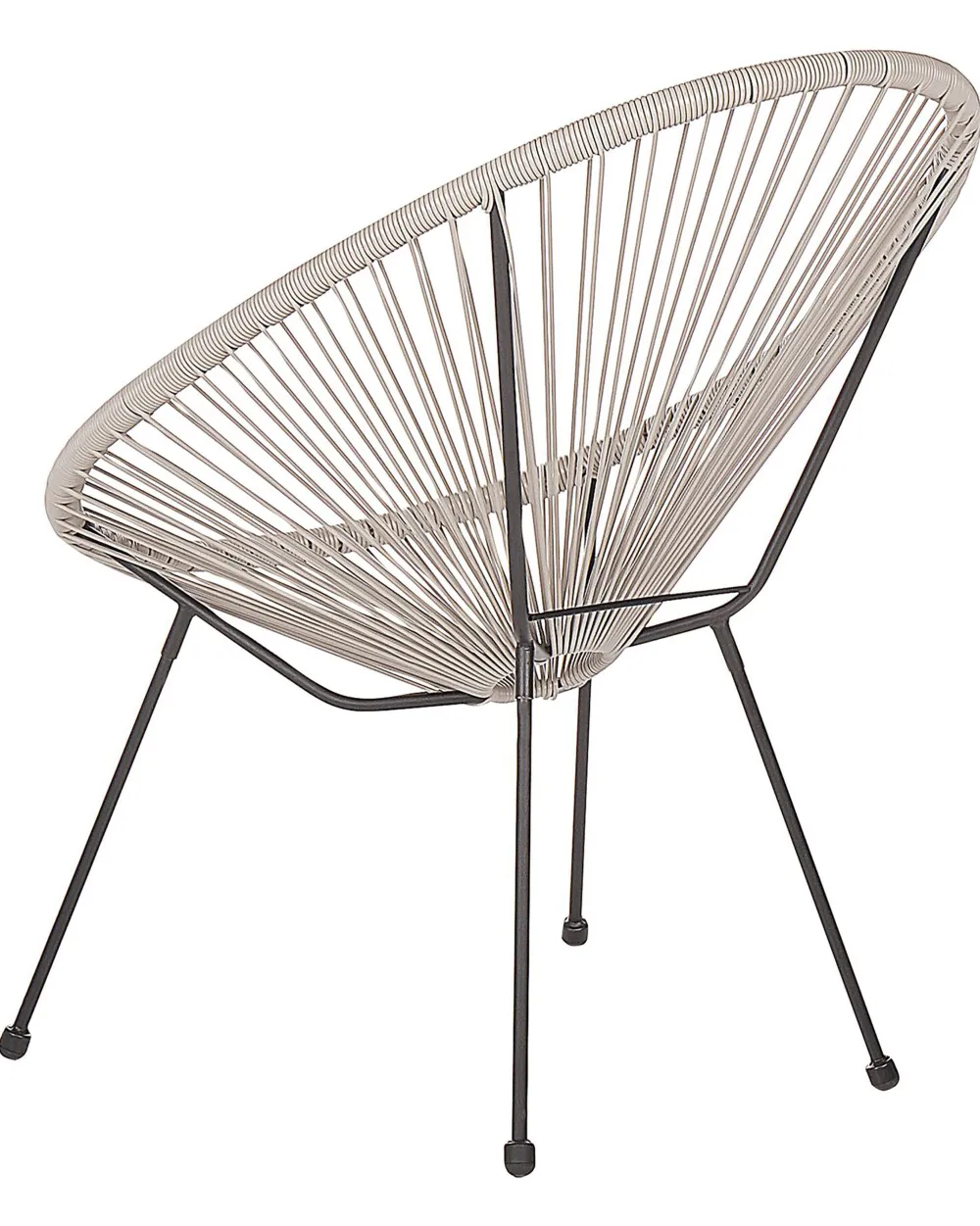 Ulkokalusteet<Beliani Narutuoli Polyrottinki Vaaleanharmaa Acapulco Ii