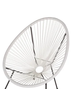 Ulkokalusteet<Beliani Narutuoli Polyrottinki Valkoinen 2 Kpl Acapulco Ii