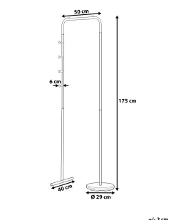 Säilytys<Beliani Naulakko Teras 4 Koukkua Musta Benton