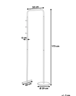 Cheap Beliani Naulakko Teras 4 Koukkua Valkoinen Benton