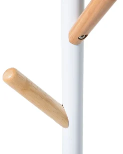 Säilytys<Beliani Naulakko Teras/Manty 5 Koukkua Valkoinen Albin