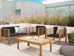 Ulkokalusteet<Beliani Neljan Istuttava Sohvasetti Terassille Pacific