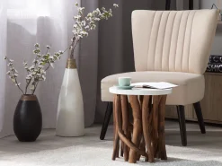 Shop Beliani Nojatuoli Beige Vaasa