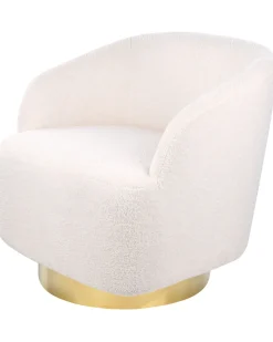 Nojatuolit<Beliani Nojatuoli Buklee Valkoinen Lavik