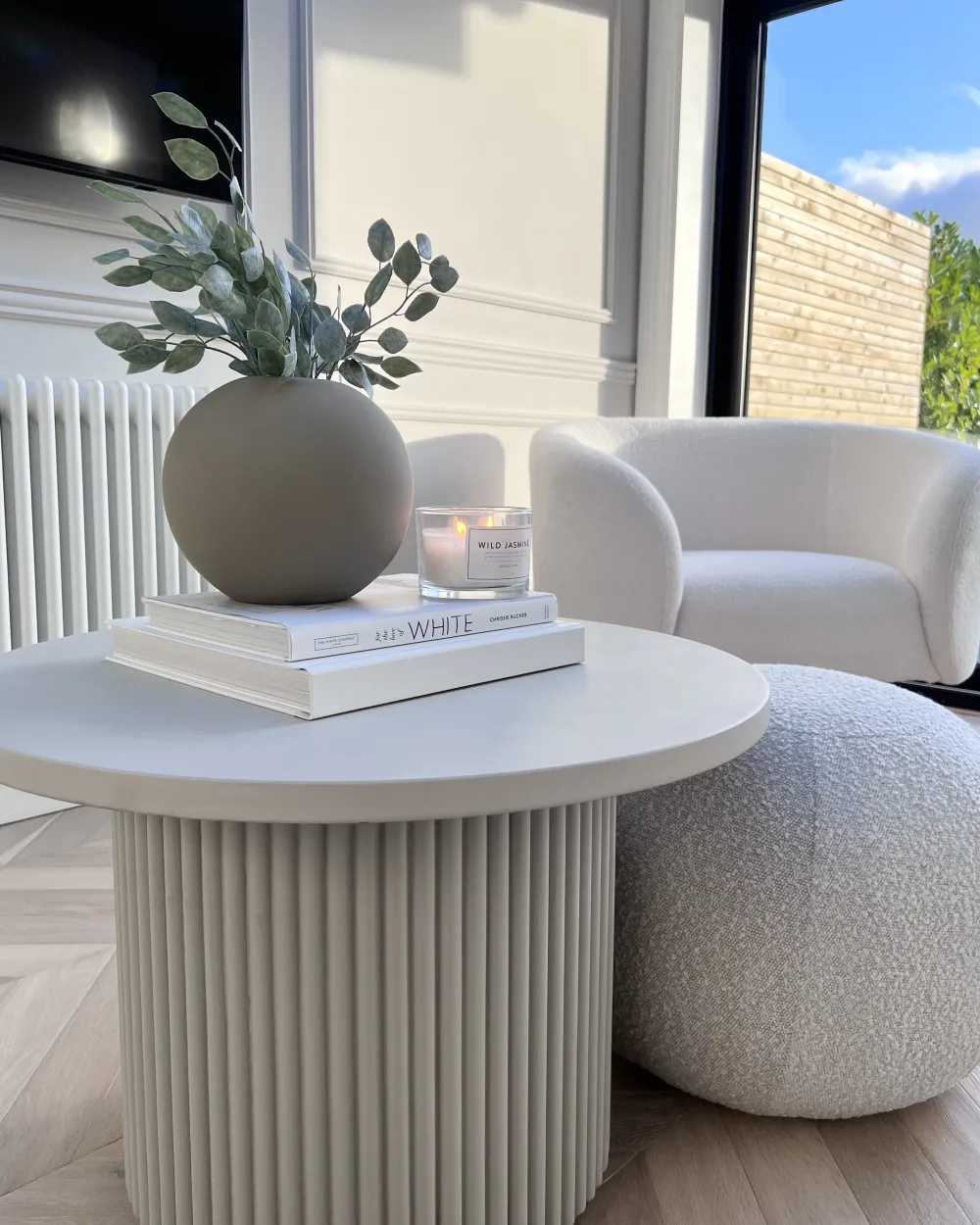 Best Sale Beliani Nojatuoli Buklee Valkoinen Loen